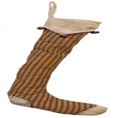Homegifo Rustic Skinny Stocking 19" In Brown