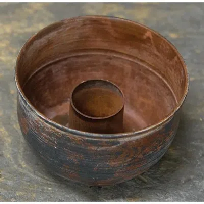 Homegifo Rustic Taper Bowl In Brown