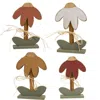 Homegifo Rustic Wood Dropping Daisy On Base 16.5"h 4 Asstd.