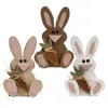 Homegifo Rustic Wood Sitting Baby Bunny W/carrot 3 Asstd.