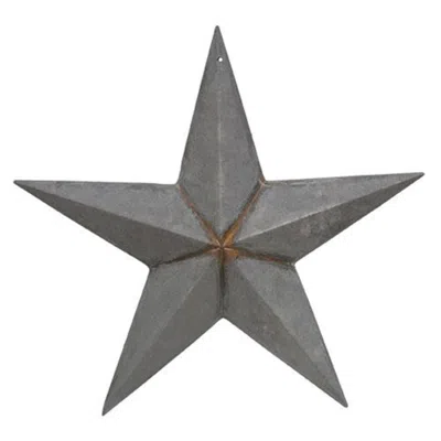 Homegifo *rusty Galvanized Barn Star 12" In Gray