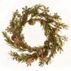 Homegifo Rusty Glitter Bell & Snowflake Pine Wreath