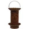 Homegifo Rusty Mini Tart Warmer W/punched Stars