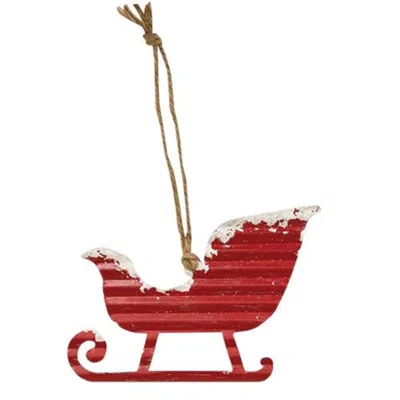 Homegifo Sadie's Sled Ornament In Red