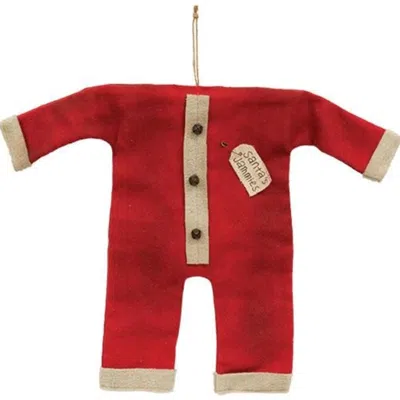 Homegifo Santa's Jammies Red Large Hanger Ornament