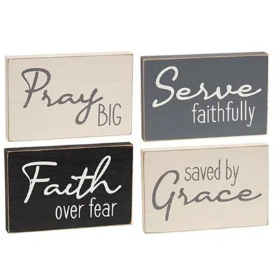 Homegifo Saved By Grace Block 4 Asstd. In Gray