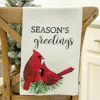 Homegifo Season's Greetings Cardinal Dish Towel