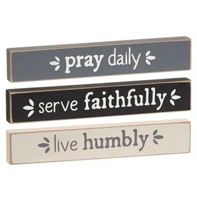 Homegifo Serve Faithfully Mini Stick 3 Asstd. In Brown