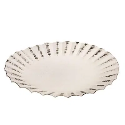 Homegifo Shabby Chic Fluted Candle Pan 3.5" In Neutral