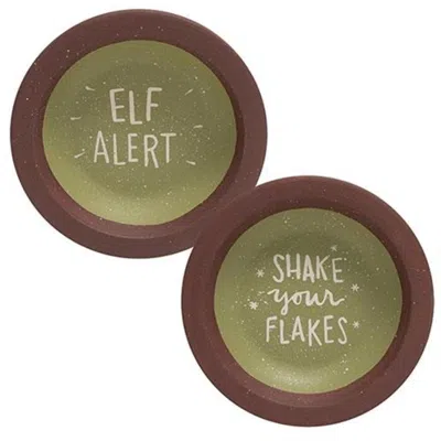 Homegifo *shake Your Flakes Dish Cup 2 Asstd. In Burgundy