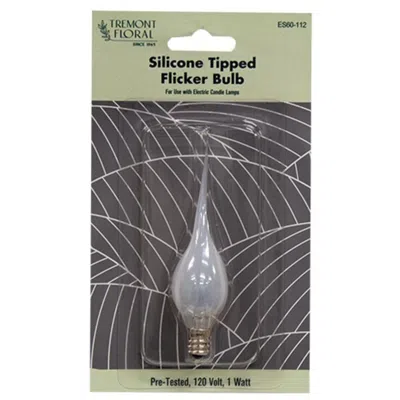 Homegifo Flicker Bulb Silicone 1 Watt In Gray