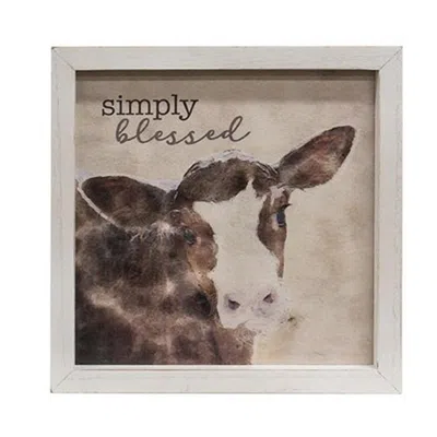 Homegifo *simply Blessed Calf Framed Portrait In Multi