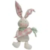 Homegifo *sitting Fabric Bunny With Plaid Carrot