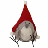 Homegifo *standing Felted Bird W/red Hat