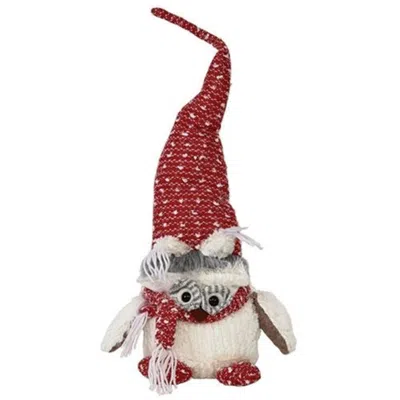 Homegifo *sitting Plush Owl W/red Hat
