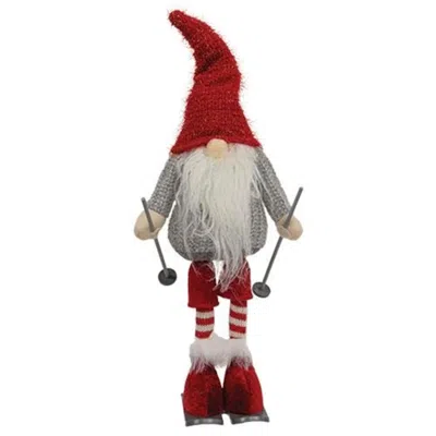 Homegifo Skiing Red Hat Santa Gnome In Black