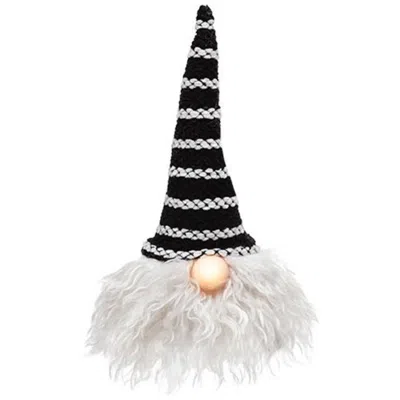 Homegifo *sm Black Hat Santa Gnome W/led Light Nose