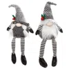 Homegifo Sm Dangle Leg Mr Or Mrs Santa Gnome 2 Asstd.