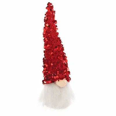 Homegifo Sm Red Sequin Santa Gnome