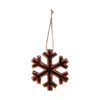 Homegifo *sm Red/black Plaid Snowflake Ornament