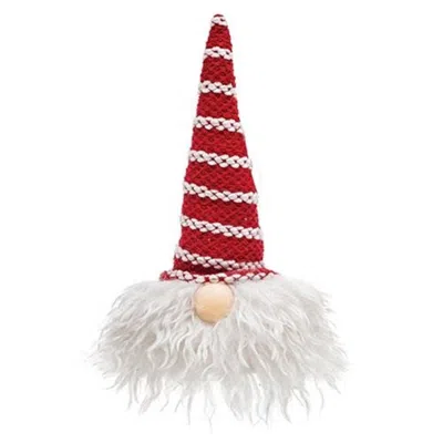 Homegifo *sm Santa Gnome W/led Light Nose In Red