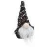 Homegifo Small Black Sequin Santa Gnome