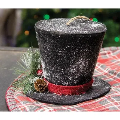 Homegifo Small Black Top Hat In Brown