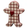 Homegifo Small Buffalo Check Chunky Gingerbread Man
