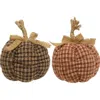 Homegifo *small Country Plaid Pumpkin 2 Asstd.