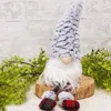 Homegifo Small Dangle Leg Plush Fur Gnome W/fluffy Hat