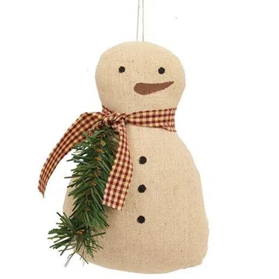Homegifo Small Primitive Snowman Hanger In Neutral
