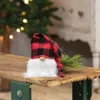 Homegifo *small Red Buffalo Check Cap Gnome