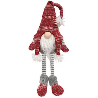 Homegifo Small Red Sweater Dangle Leg Gnome