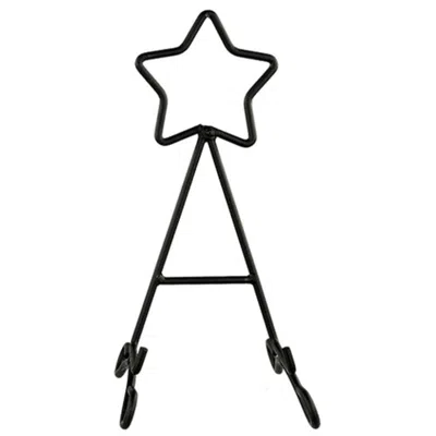 Homegifo Small Star Plate Stand In Black