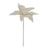 Homegifo Small White Knit Poinsettia
