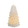 Homegifo Small White Led Christmas Tree Candle - 6.25 In Tall