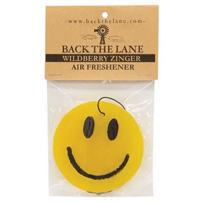 Homegifo Smiley Face Wildberry Zinger Air Freshener In Yellow