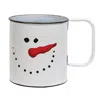 Homegifo Smiling Snowman Metal Mug