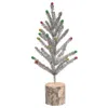 Homegifo Snazzy Silver Tinsel Tree 16"