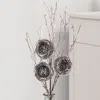 Homegifo Snow Fallen Branch W/birdnest 34"