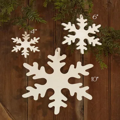 Homegifo Snowflake Ornament - 6" In White