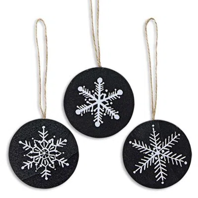 Homegifo Snowflake Ornament 3 Asstd. In Brown