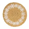 Homegifo Snowflake Ring Jute Table Mat