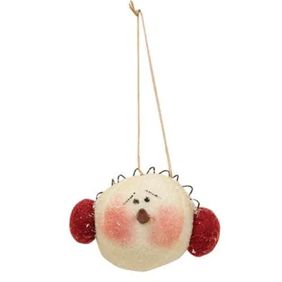 Homegifo Snowman Head 2 Asstd. In White