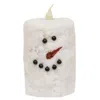 Homegifo Snowman Votive Timer Pillar 2" X 3"