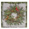 Homegifo Snowy Cardinal Wreath Lighted Canvas 18"