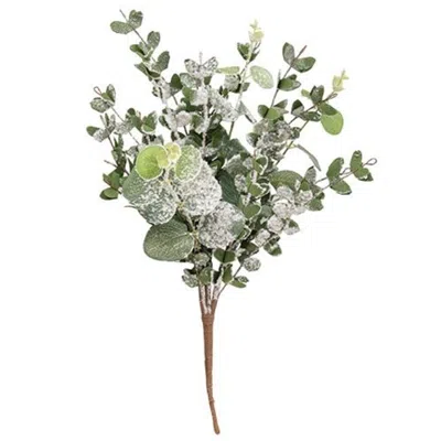 Homegifo Snowy Eucalyptus Bush 16" In Green
