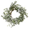 Homegifo Snowy Eucalyptus Wreath 18"