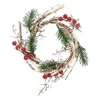 Homegifo Snowy Red Berry & Birch Ring