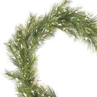 Homegifo Snowy Silver Fir Garland 6ft In Green